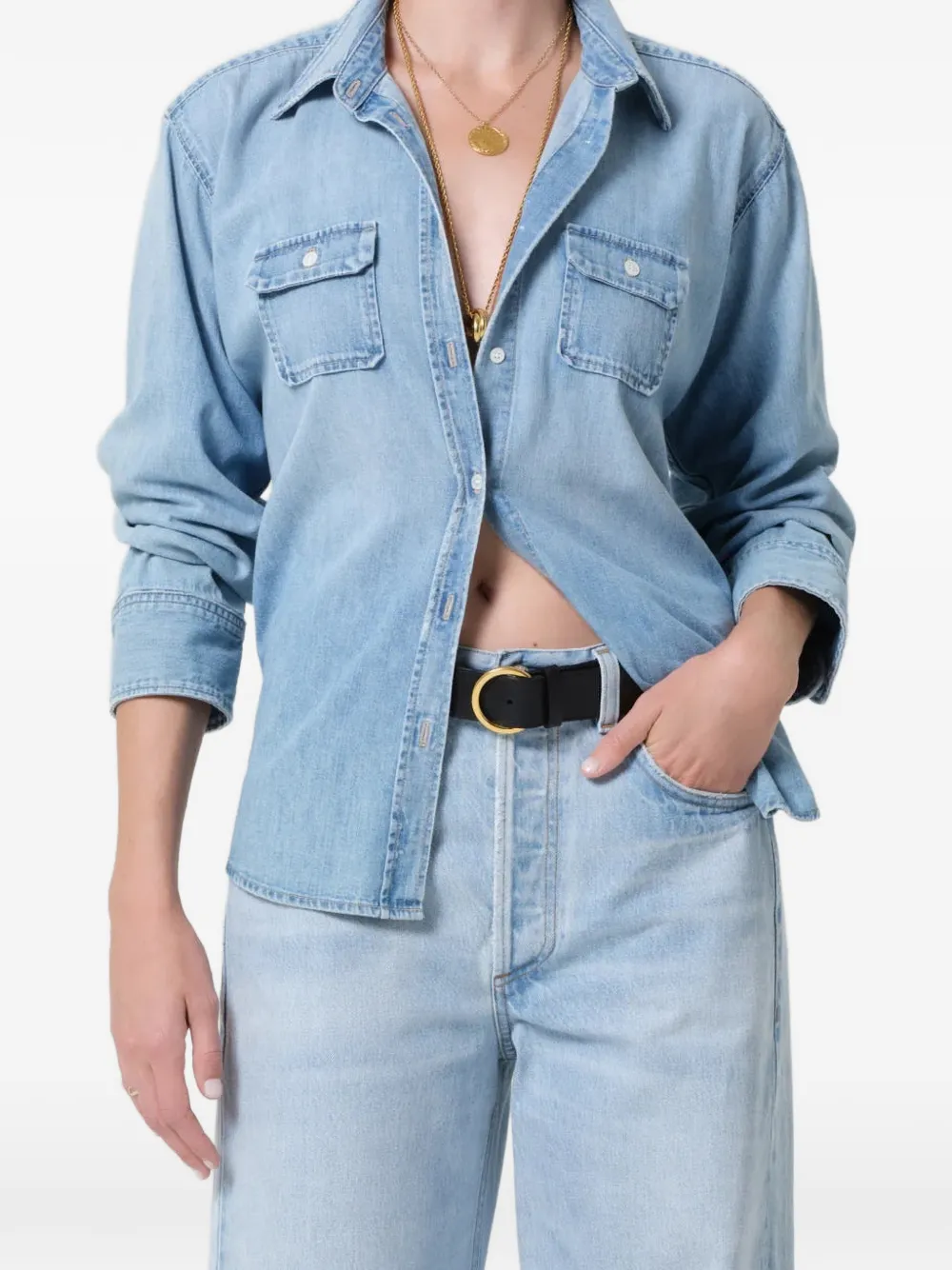 Citizens of Humanity Jude pocket-detail shirt - Blu