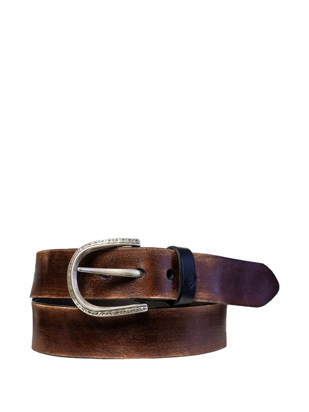 Phantasmagoria William leather belt - Marrone