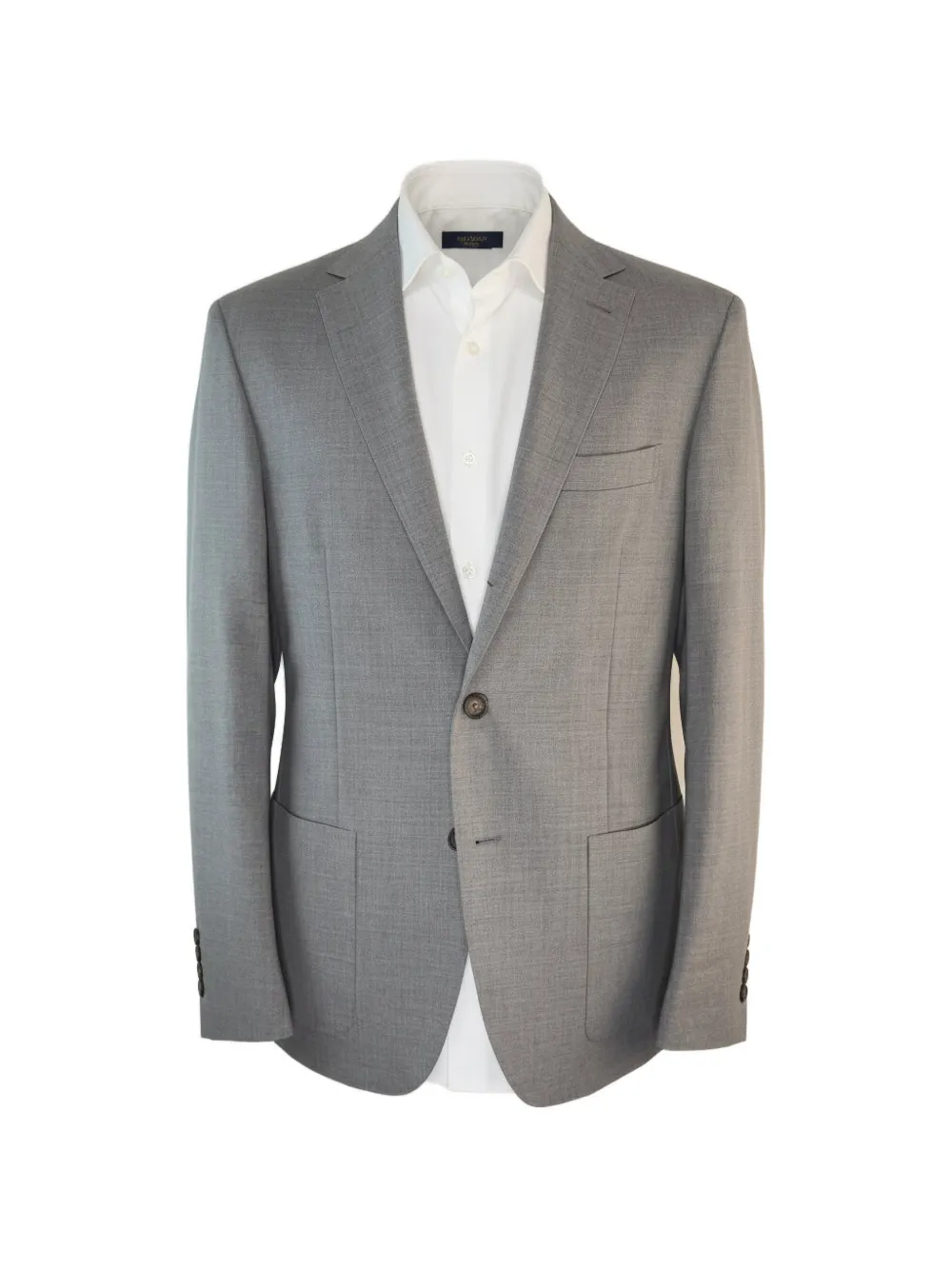 Eleventy single-breasted notched-lapel jacket - Grigio