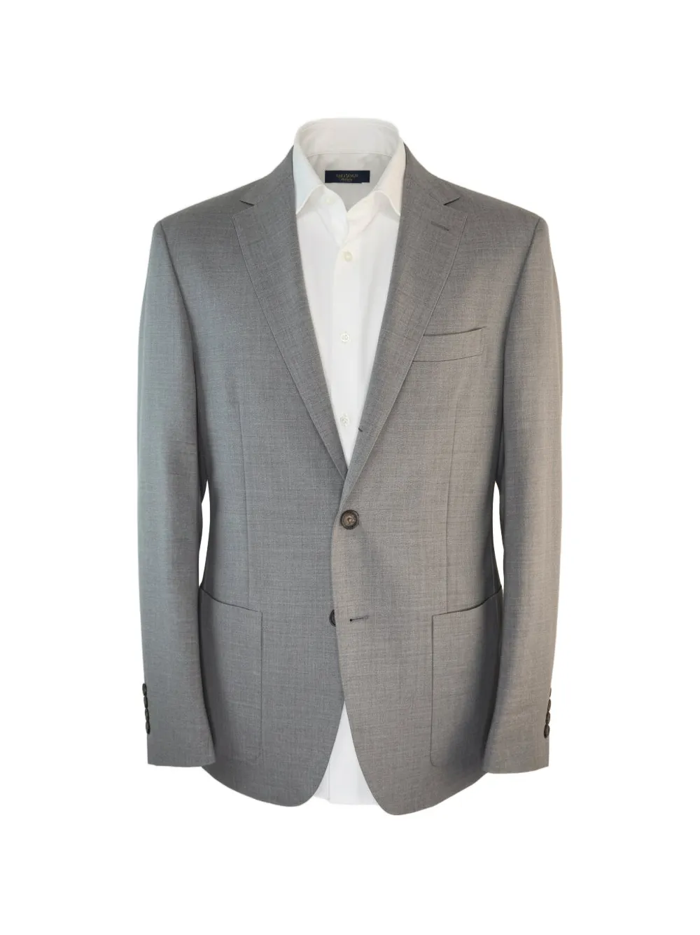 Eleventy single-breasted notched-lapel jacket - Grigio