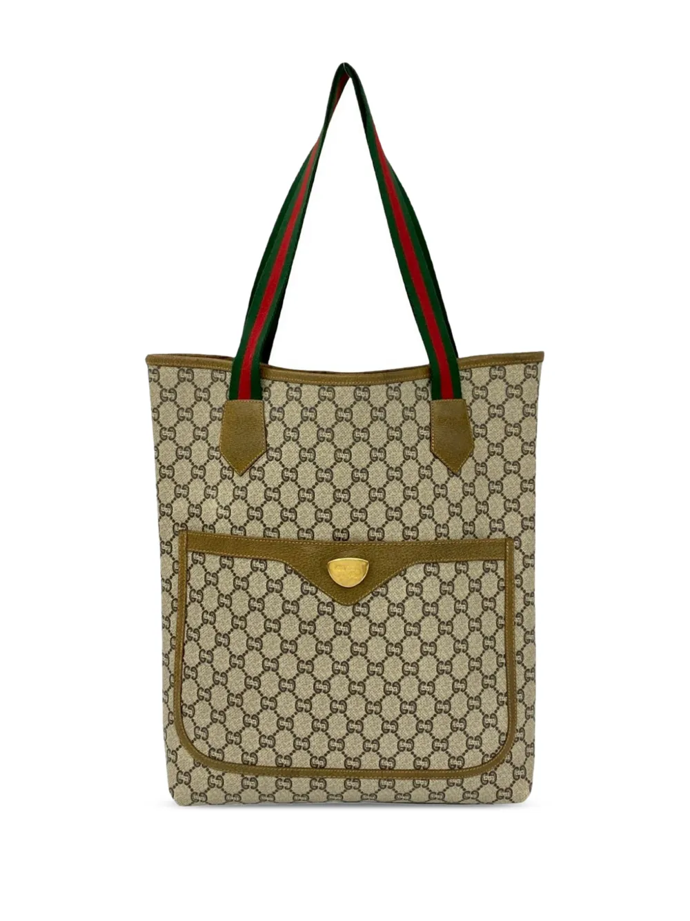 Gucci Pre-Owned 20th Century GG Supreme Plus Web tote bag - Toni neutri