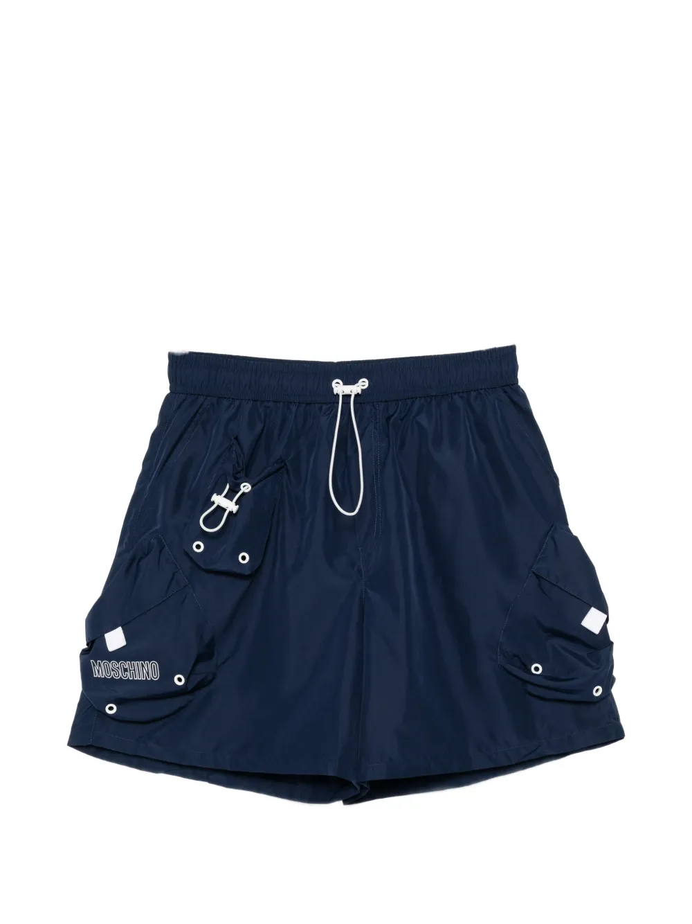 Moschino cargo-pocket swim shorts - Blu