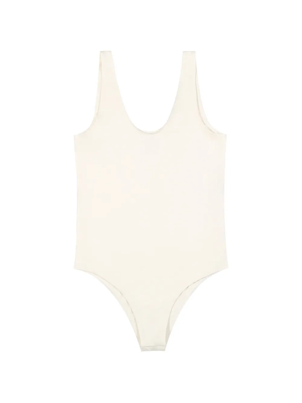 120% Lino scoop-neck sleeveless body - Toni neutri