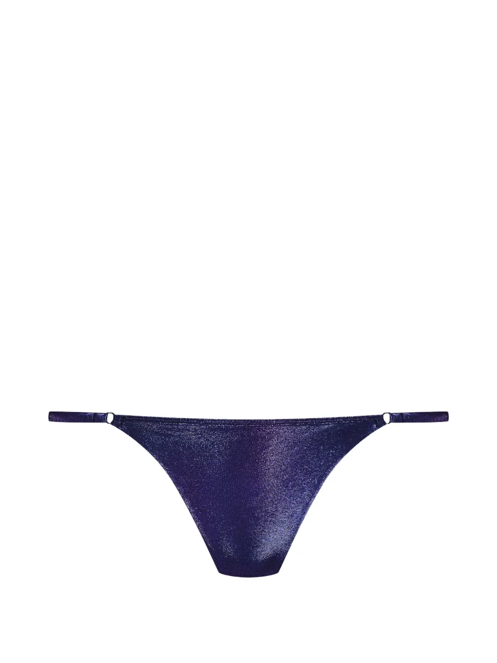 Maison Close metallic-finish bikini bottoms - Blu