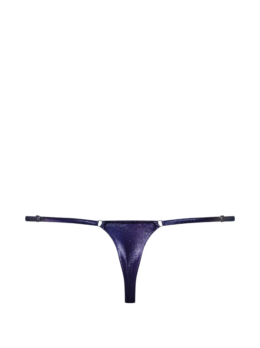 Maison Close Bikinislip met metallic afwerking Blauw