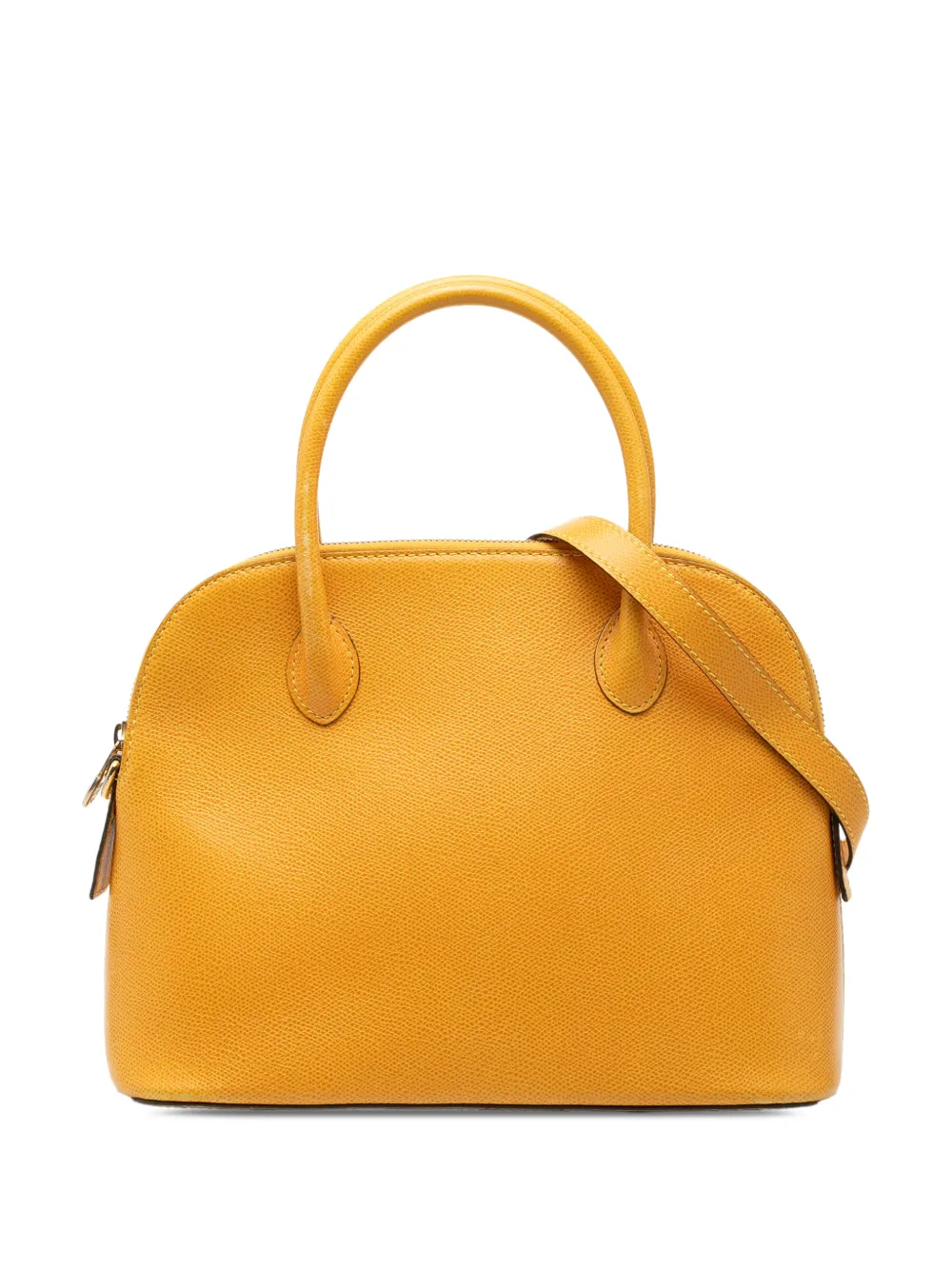 Celine Pre-Owned 1992 Leather Dome satchel - Giallo