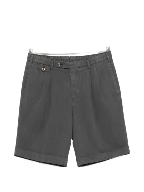 PT Torino pleated turn-up shorts