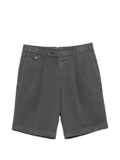 PT Torino pleated turn-up shorts