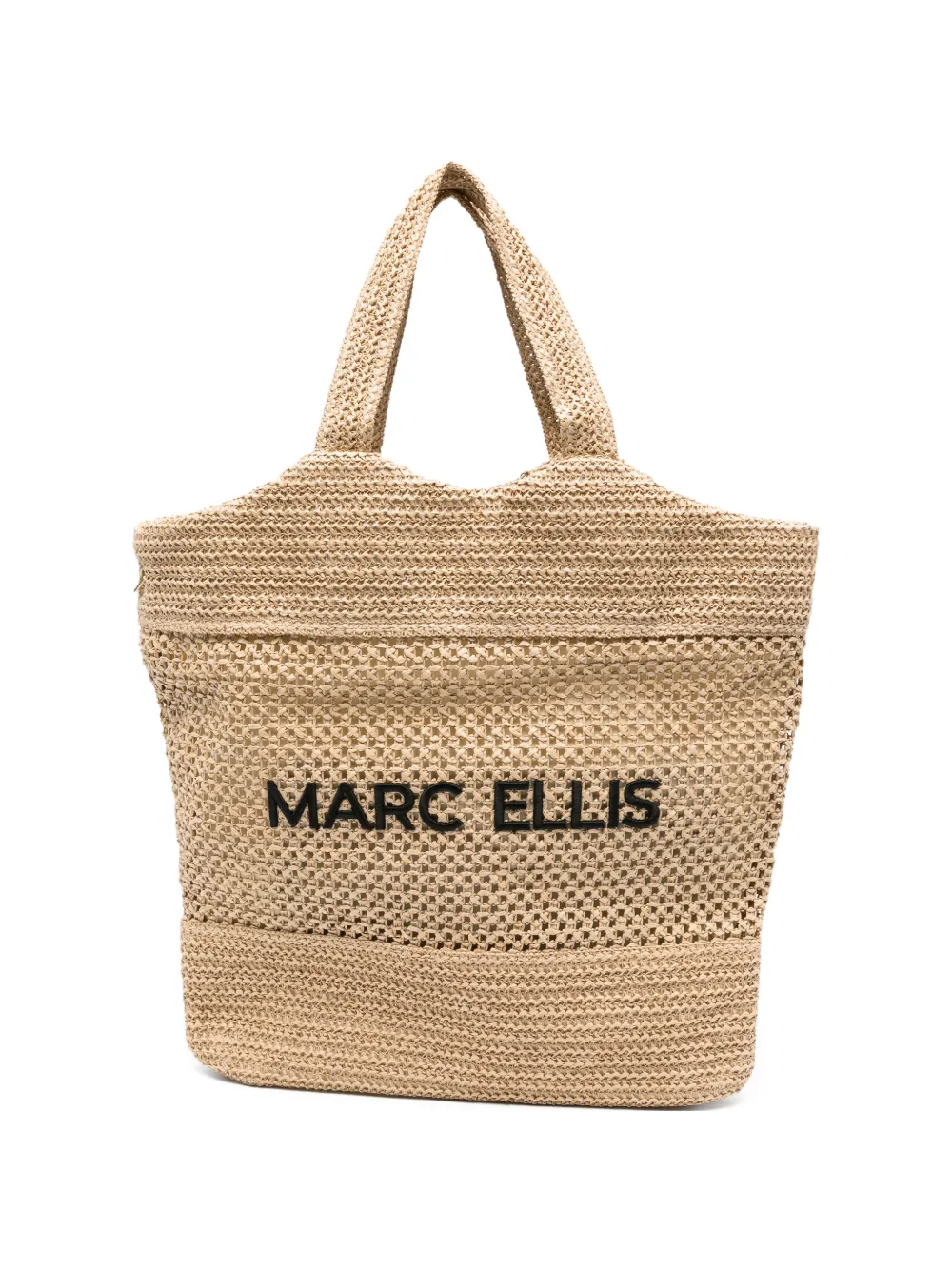 Marc Ellis Borsa a spalla con logo ricamato - Toni neutri