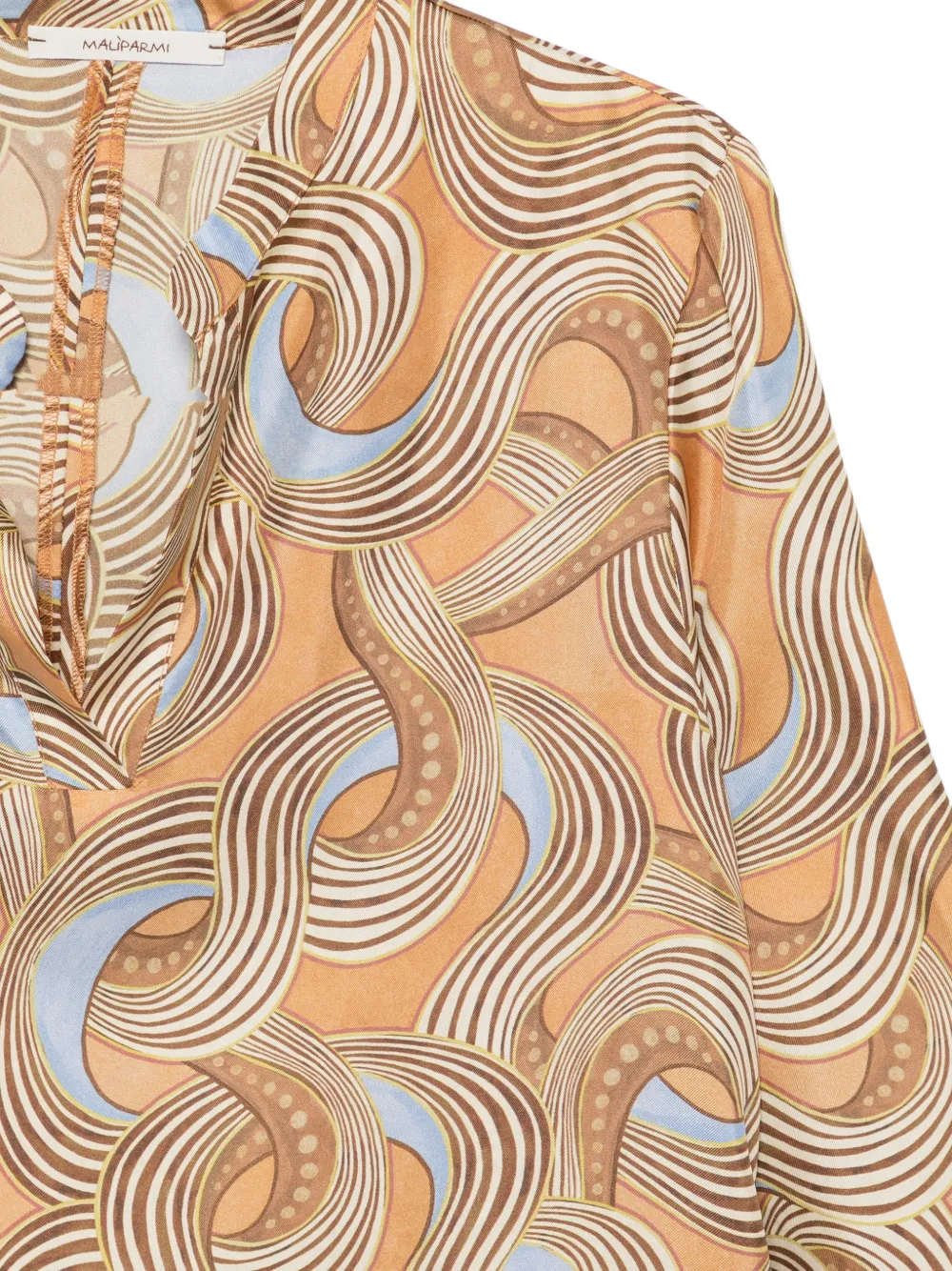  Maliparmi Vestido Con Estampado Abstracto - Naranja 