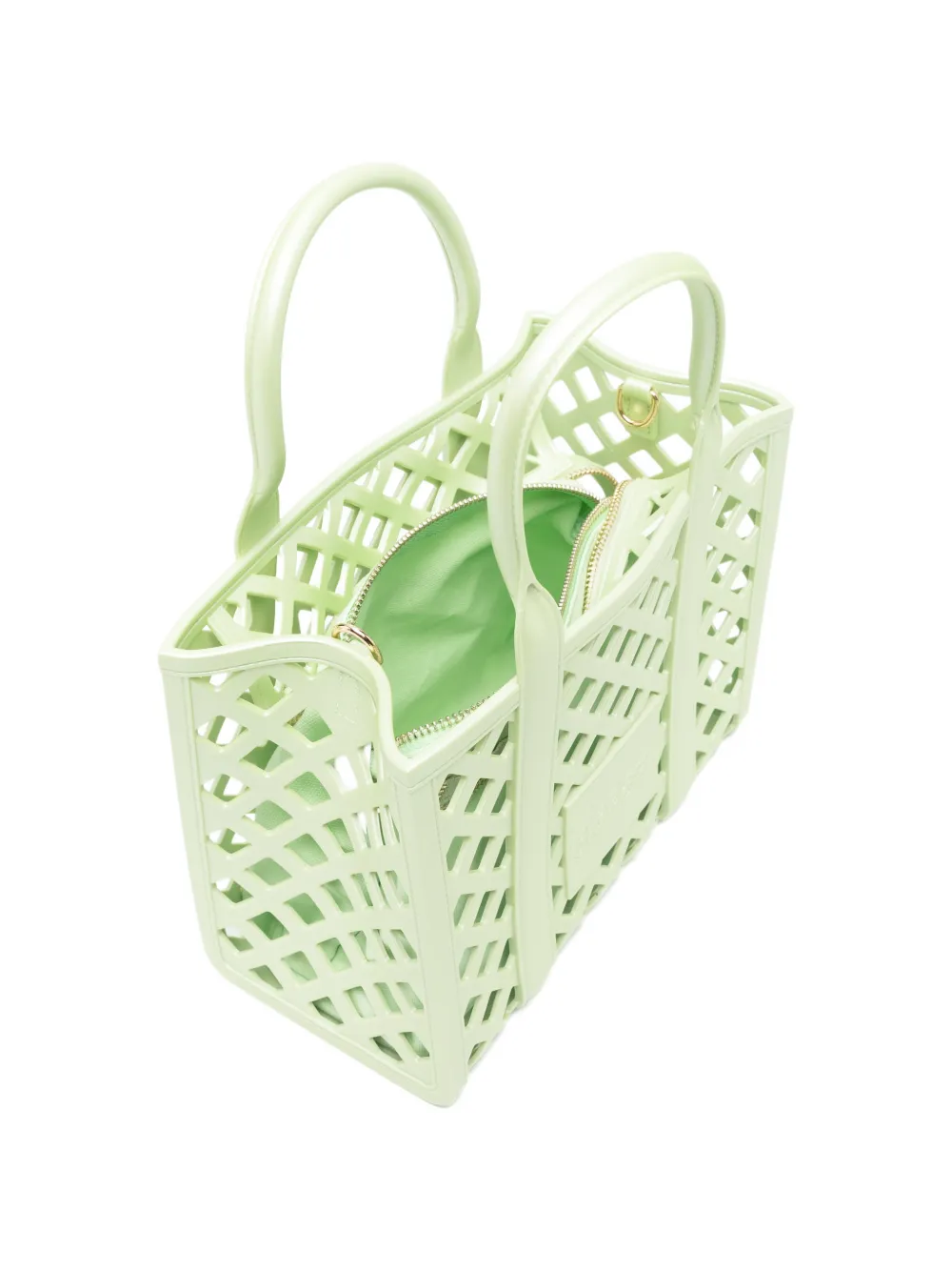 Marc Ellis Flat Plot shopper met logopatch Groen