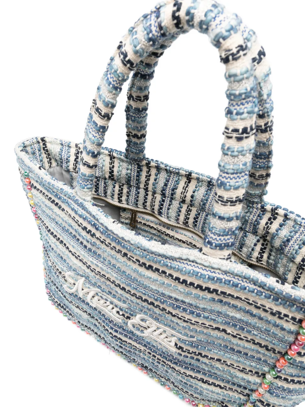 Marc Ellis Medium Buby gestreepte shopper Blauw