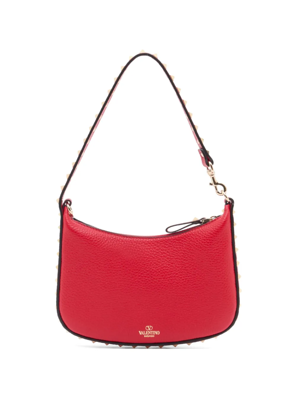 Valentino Garavani mini Rockstud bag in grainy calfskin - Rot