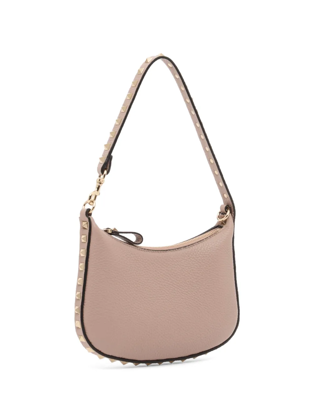 Valentino Garavani Rockstud mini-shopper van korrelig kalfsleer Roze