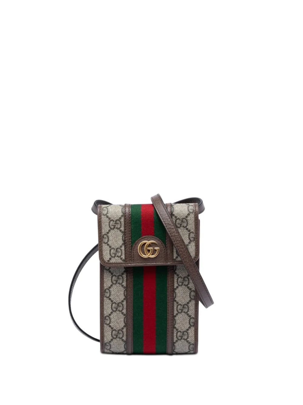 Gucci Pre-Owned 2016-2026 Mini GG Supreme Web Ophidia crossbody bag - Toni neutri