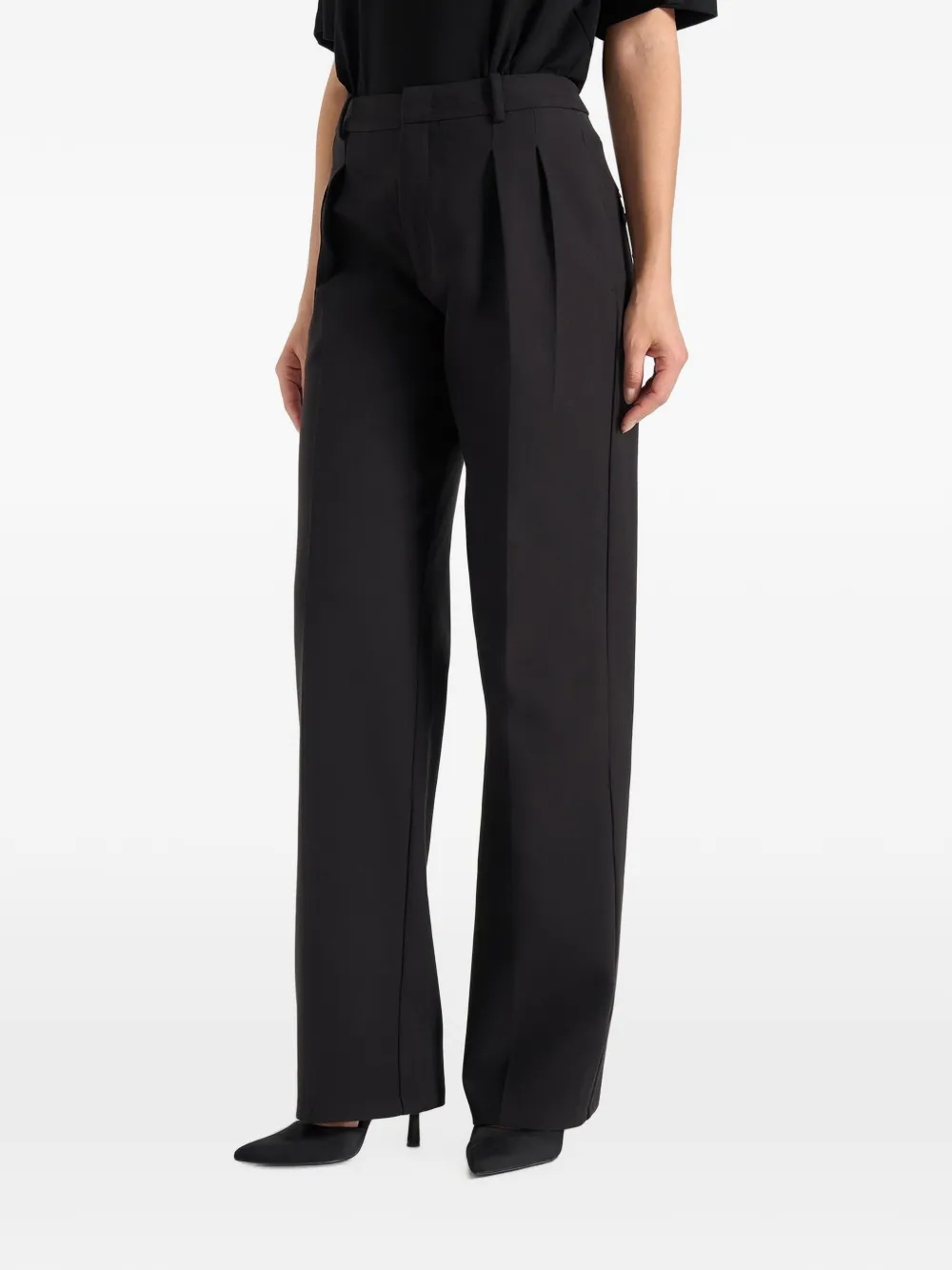 Manière De Voir Julie pantalon met plooien Zwart