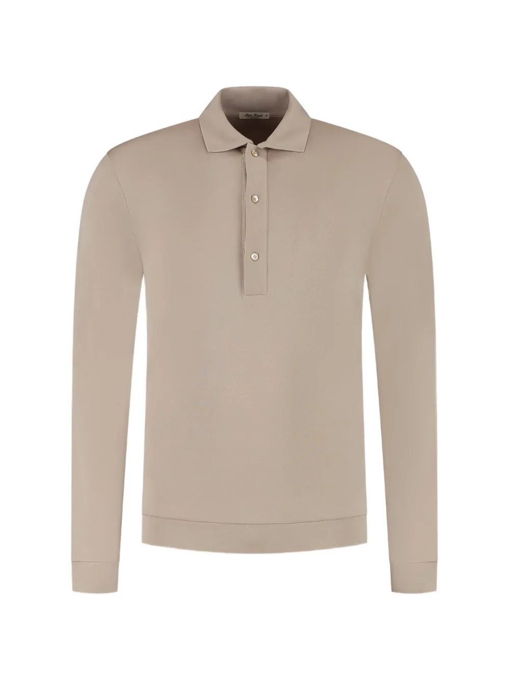 Stefan Brandt long-sleeve polo shirt - Nude