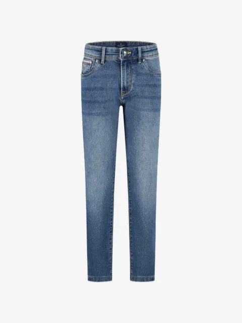 Hackett Kids logo-embroidered jeans