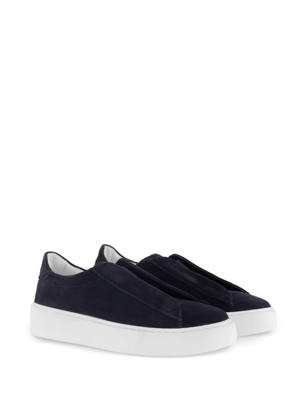 Andrea Montelpare suede slip-on sneakers - Blu