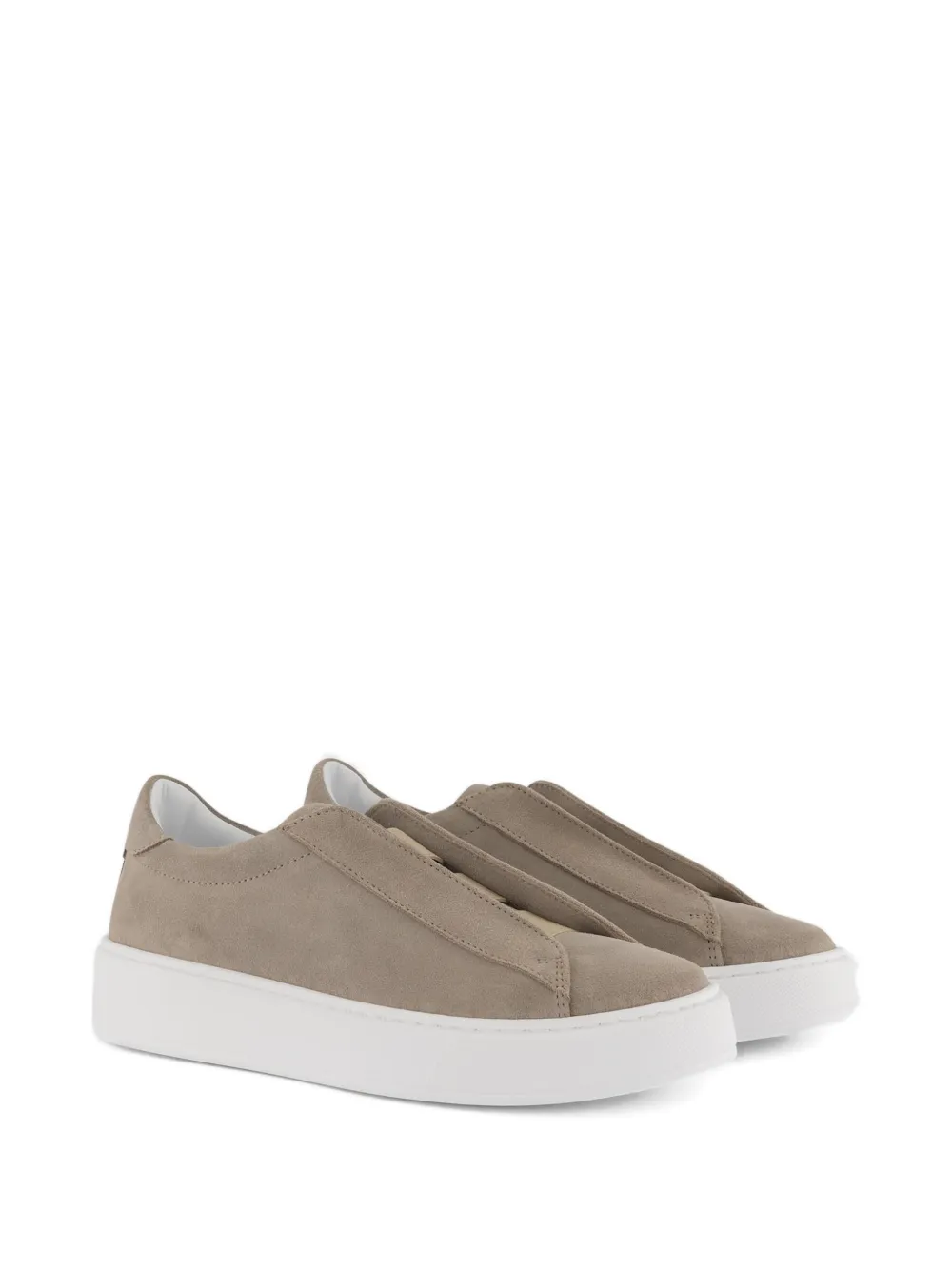 Andrea Montelpare slip-on suede sneakers Beige