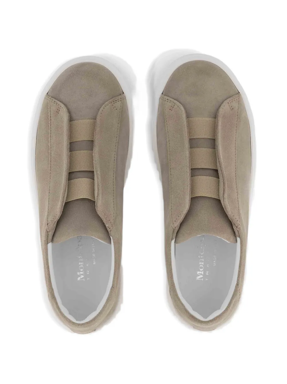 Andrea Montelpare slip-on suede sneakers Beige