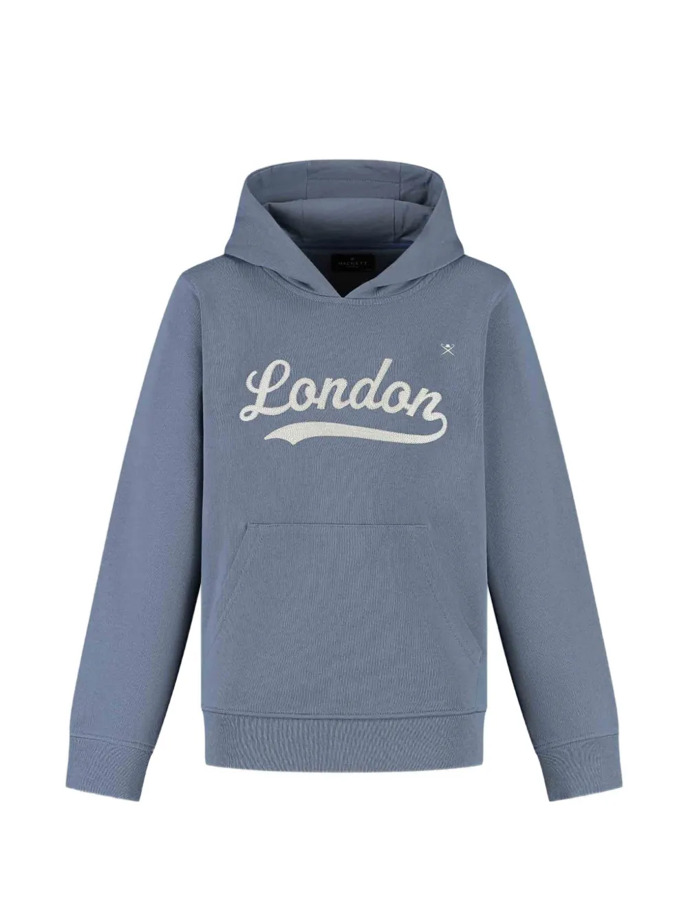 Hackett Kids logo-embroidered hoodie - Blu