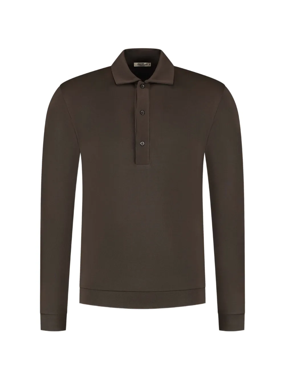 Stefan Brandt long-sleeve polo shirt - Marrone