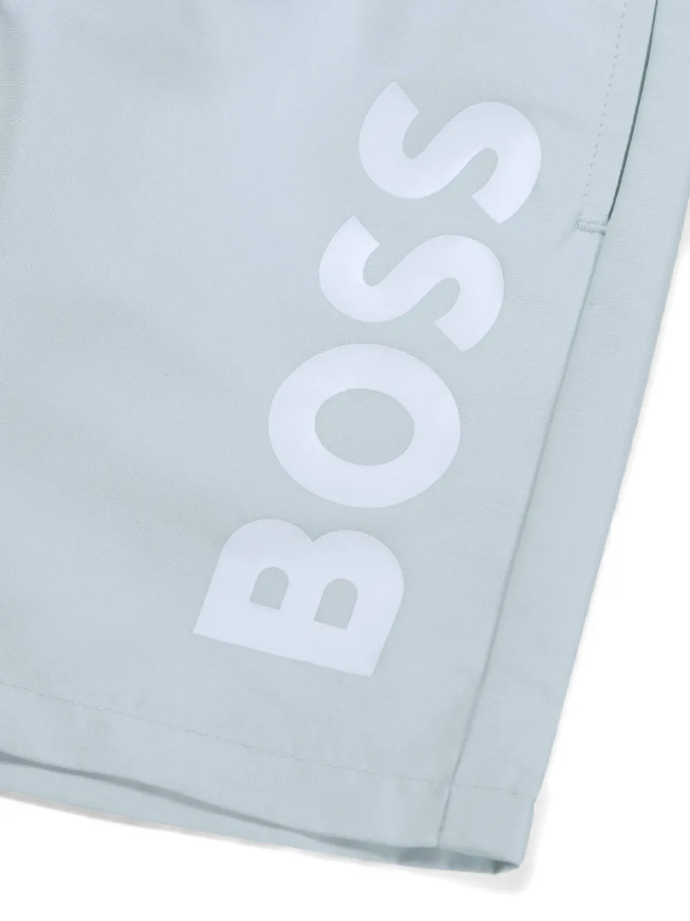 BOSS Kidswear Zwembroek met logo-print Blauw