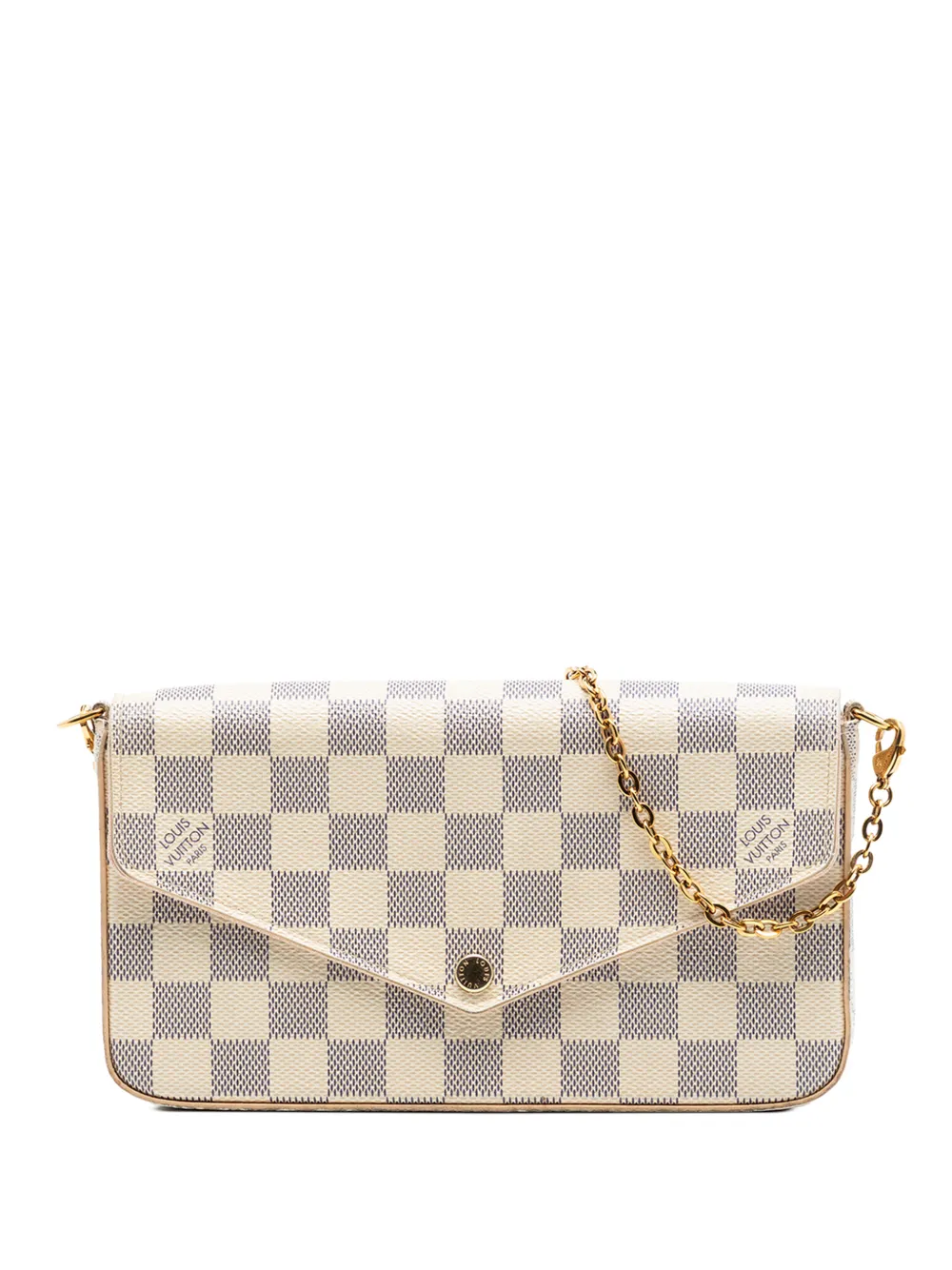 Louis Vuitton Pre-Owned 2018 Damier Azur Pochette Felicie crossbody bag - White