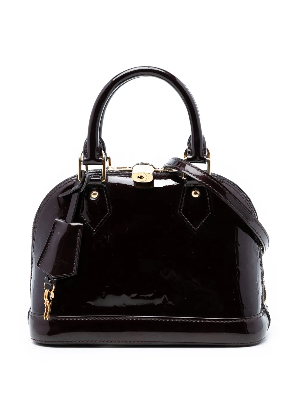 Louis Vuitton Pre-Owned 2016 Monogram Vernis Alma BB satchel - Viola