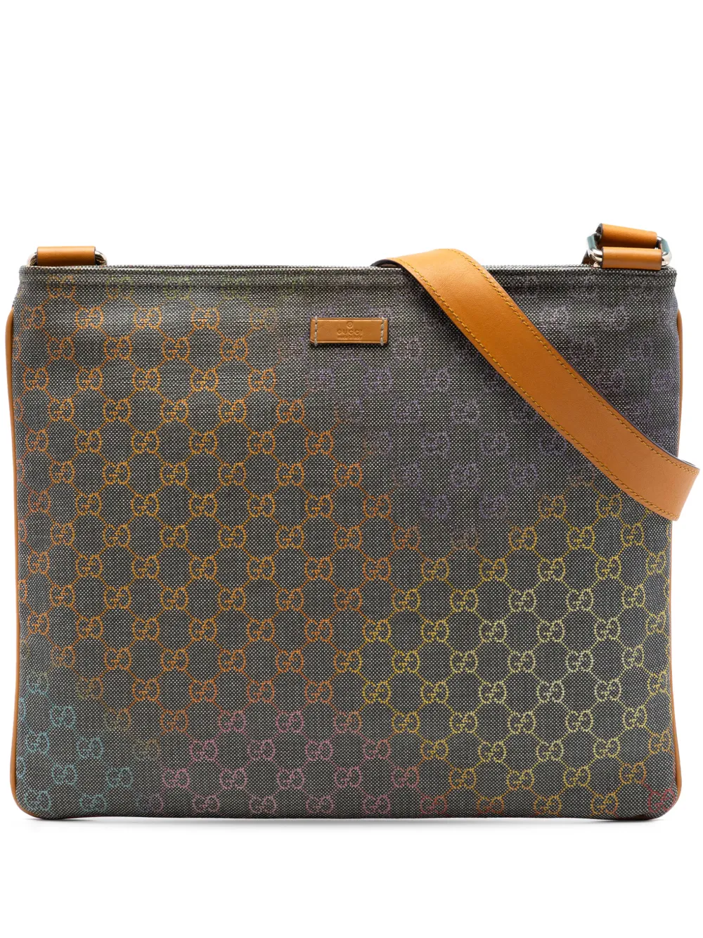 Gucci Pre-Owned 2016-2026 Multicolor GG Supreme crossbody bag - Grigio
