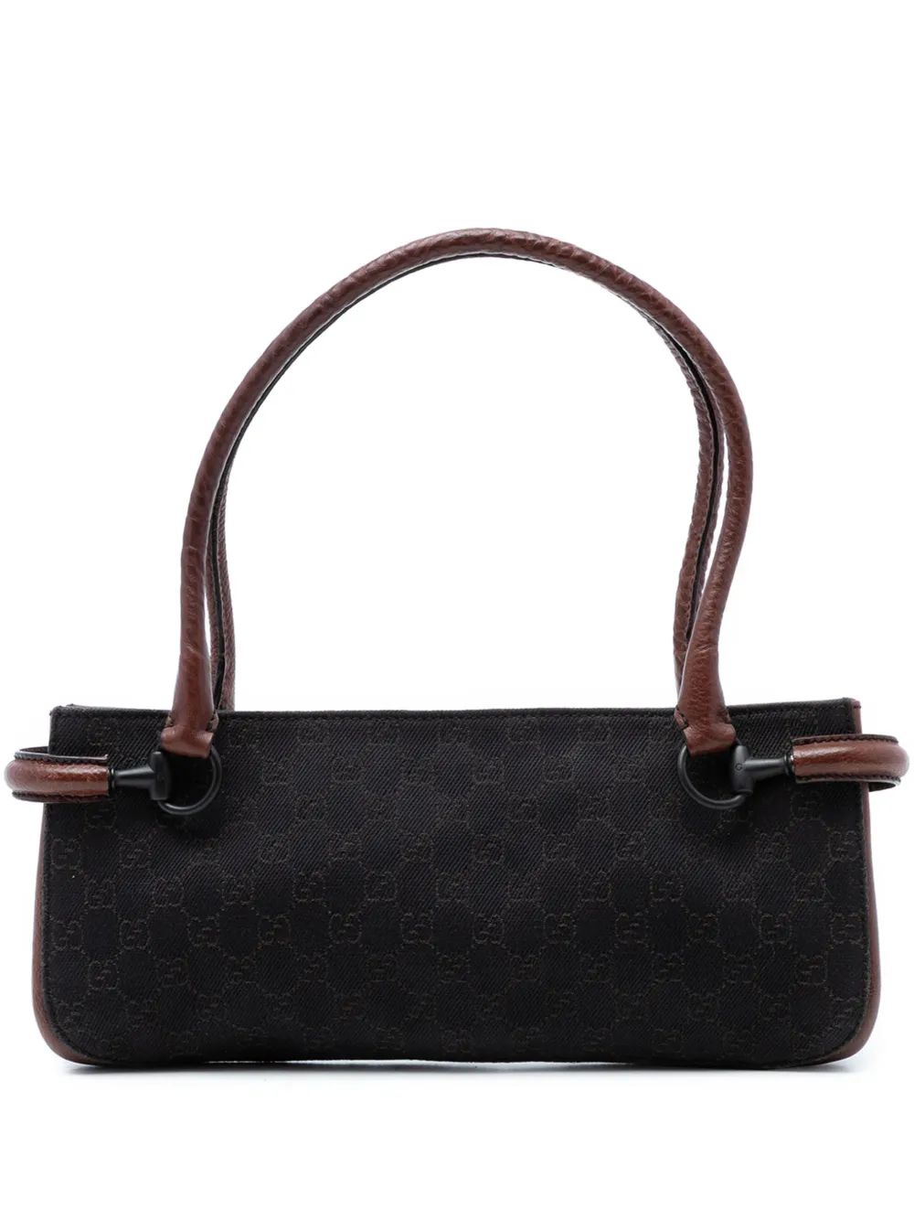 Gucci Pre-Owned 2000-2015 GG Denim Horsebit shoulder bag - Marrone