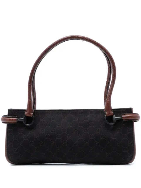 Gucci Pre-Owned 2000-2015 GG Denim Horsebit shoulder bag