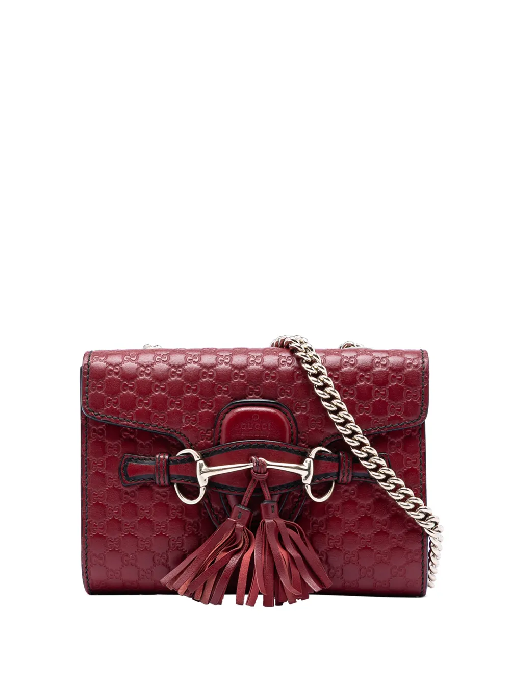 Gucci Pre-Owned 2016-2026 Mini Microguccissima Emily crossbody bag - Rosso