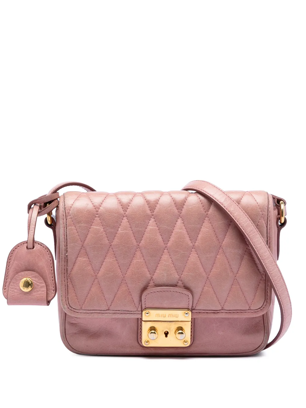 Miu Miu Pre-Owned 2010-2026 Vitello Shine Trapu crossbody bag - Rosa