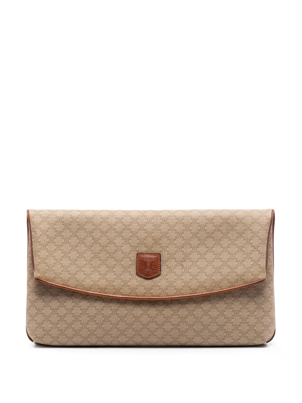 Celine Pre-Owned 2006 Macadam Coated Canvas clutch bag - Toni neutri