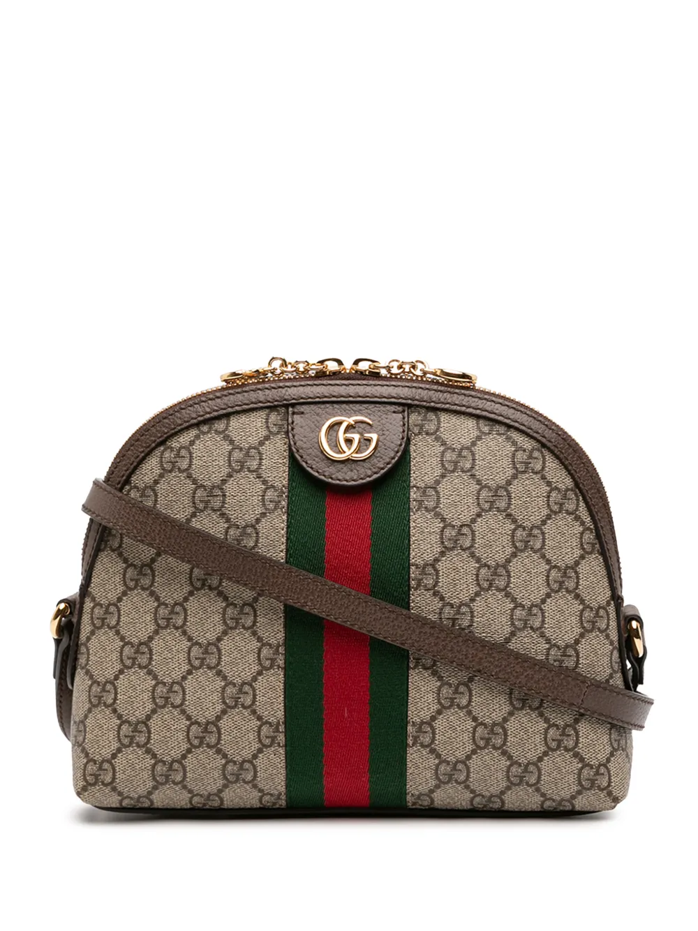 Gucci Pre-Owned 2016-2026 Small GG Supreme Web Ophidia Dome crossbody bag - Toni neutri