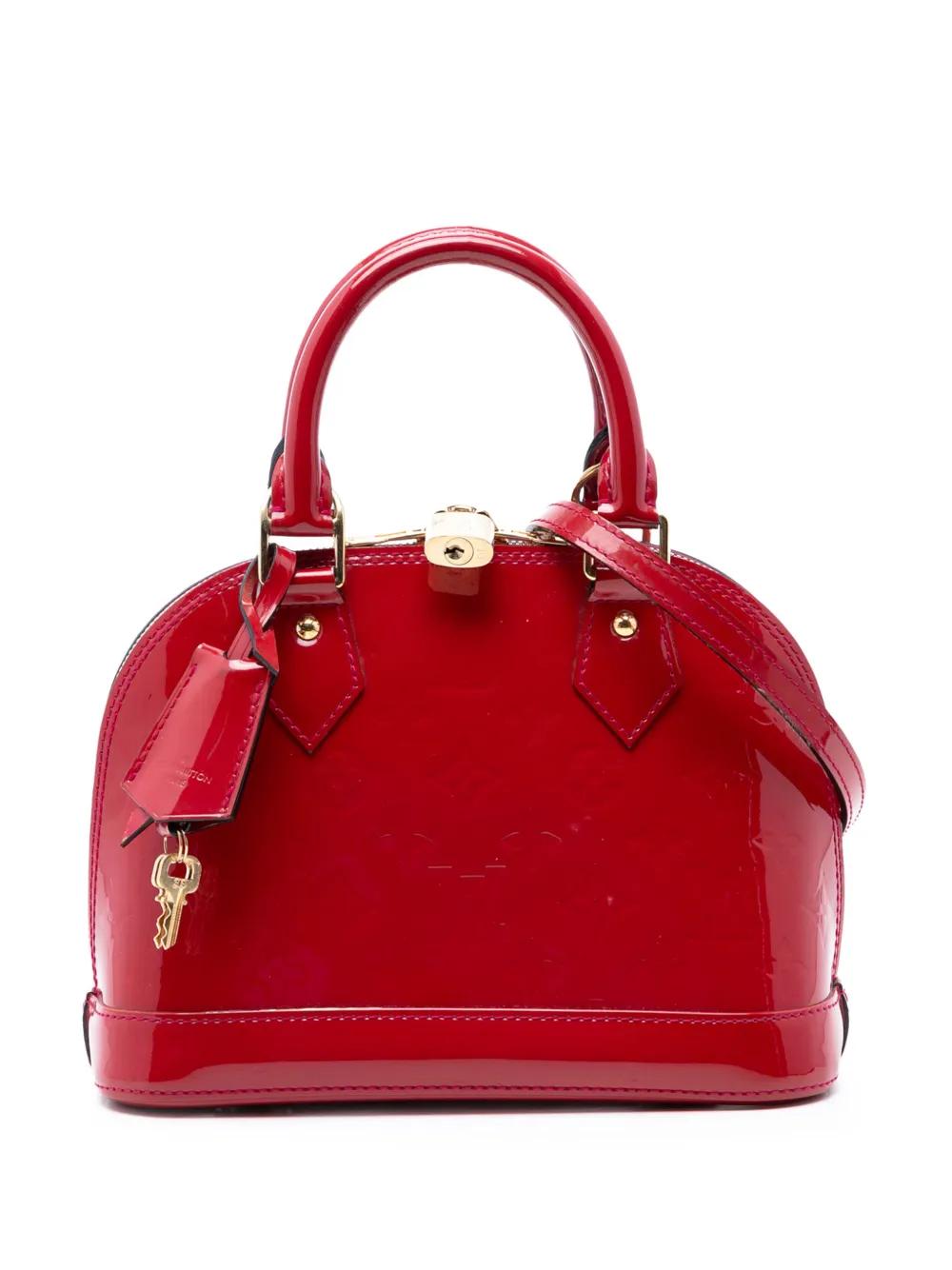 Louis Vuitton Pre-Owned 2013 Monogram Vernis Alma BB satchel - Red