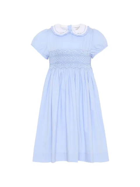 KIDIWI smocked peter pan-collar dress