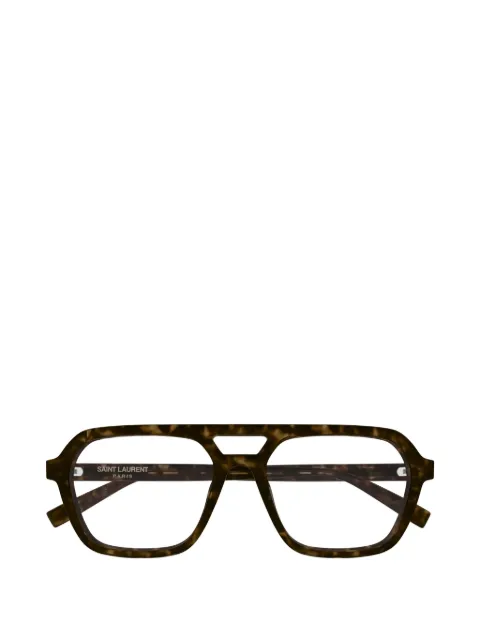 Saint Laurent Eyewear  SL 905 tortoiseshell-effect geometric-frame glasses