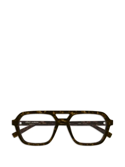 Saint Laurent Eyewear  SL 905 tortoiseshell-effect geometric-frame glasses
