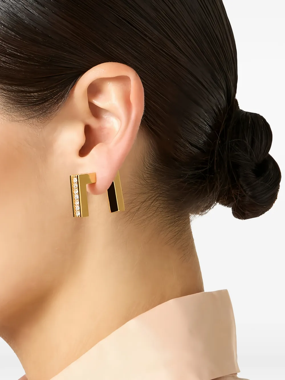 Elisabetta Franchi rhinestone-embellished earrings - Oro