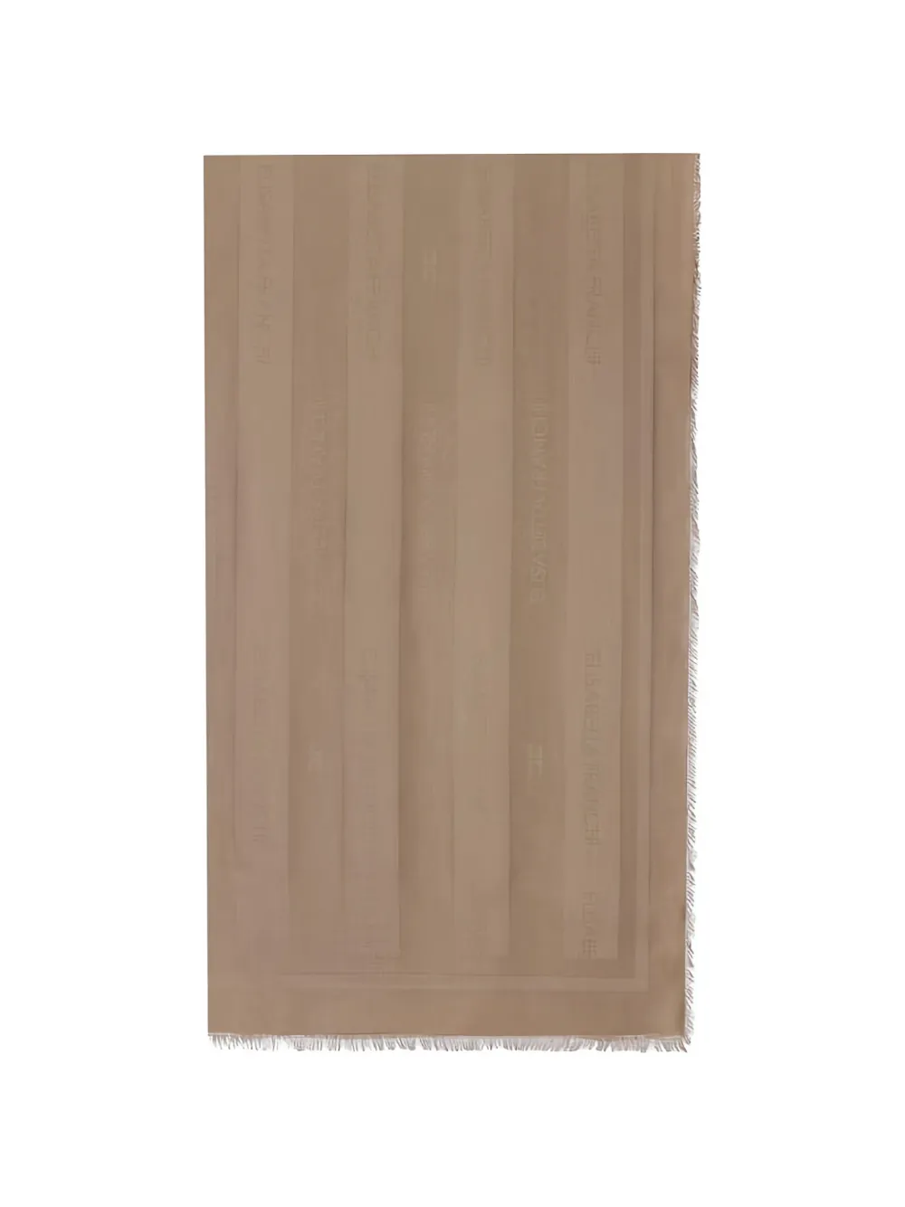 Elisabetta Franchi logo-pattern scarf - Marrone