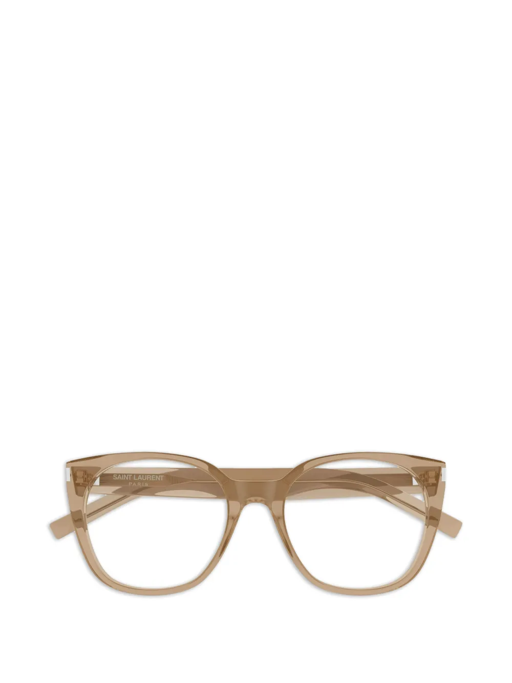 Saint Laurent Eyewear cat-eye frame glasses - Nude