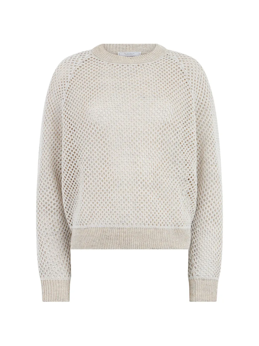 Peserico open-knit raglan-sleeve sweater - Toni neutri