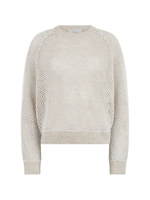 Peserico — open-knit raglan-sleeve sweater