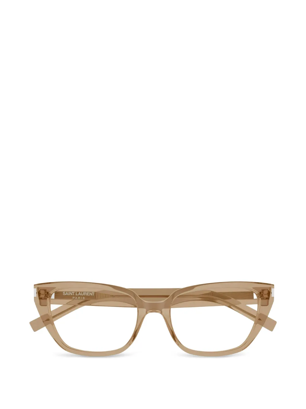 Saint Laurent Brille mit Cat-Eye-Gestell - Nude