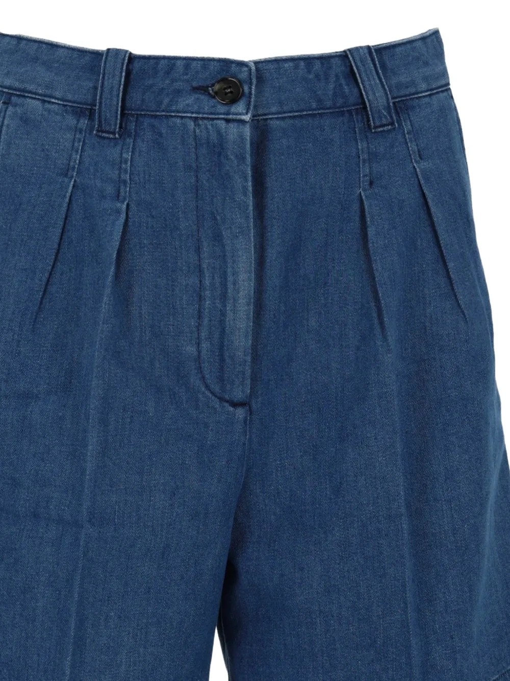 A.P.C. Nola geplooide shorts Blauw