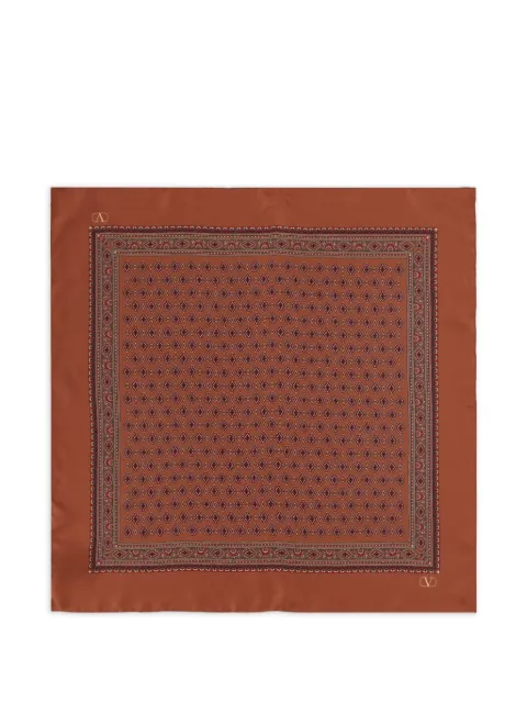 Valentino Garavani V-logo geometric-print scarf