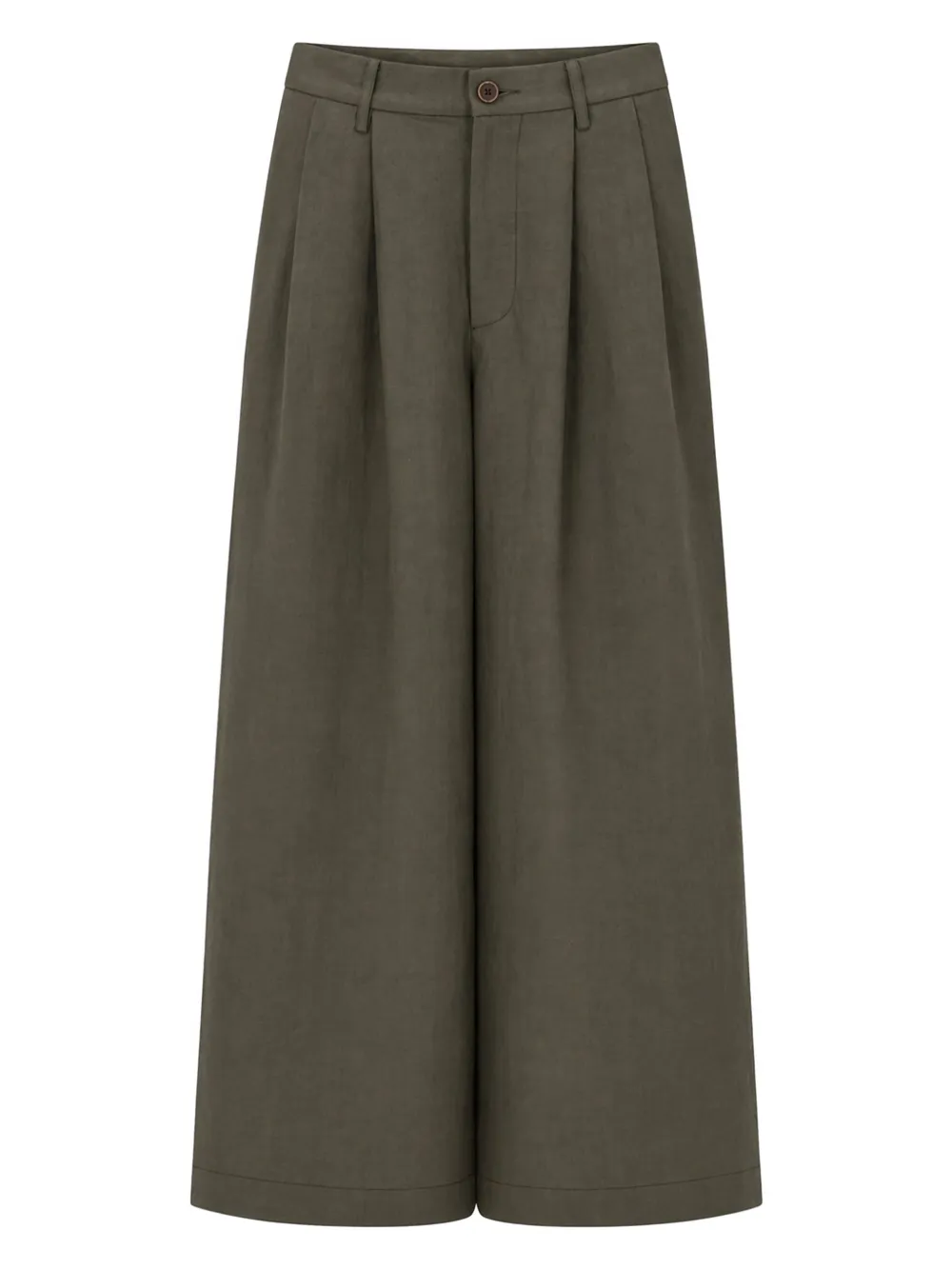 Uma Wang Broek met knoopsluiting Groen